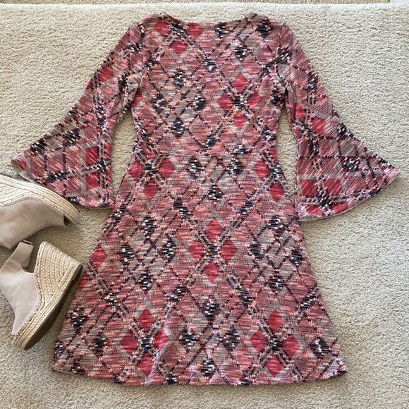 Anthropologie Maeve Erina Bell Sleeve Fit & Flare Dress - Picture 6 of 10